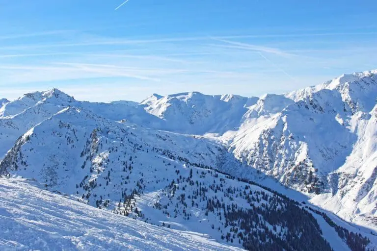 Besneeuwde berg Hochzillertal Hochfügen