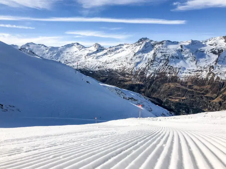 skiën in de herfst Wintersport november Gurgl