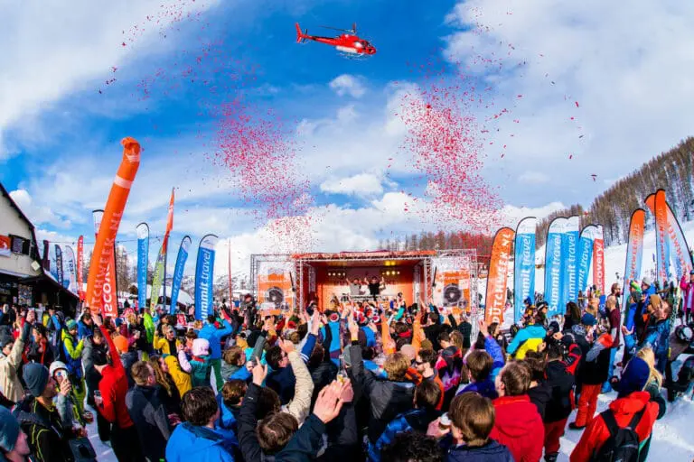 Snowparty tijdens Dutchweek Italia
