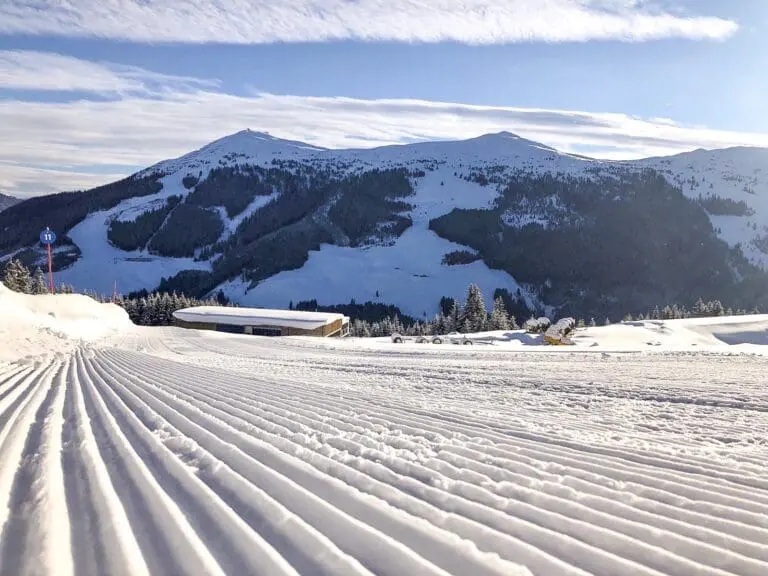 Piste met ribbeltjes in het Skicircus