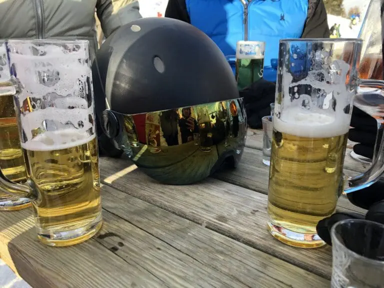 Bier in de après-ski