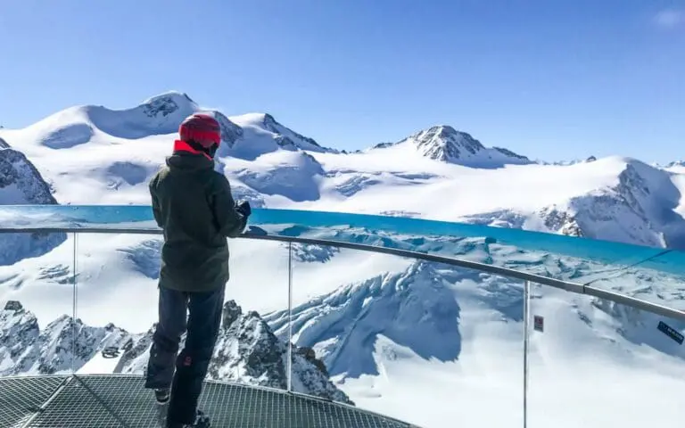 Miranda bij een uitzichtpunt in het Pitztal