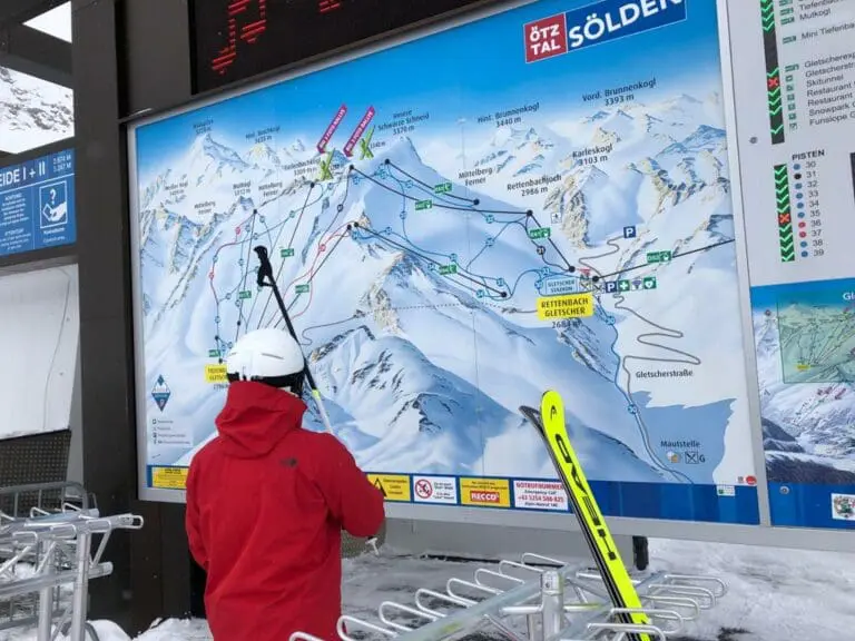 Pistekaart in Sölden