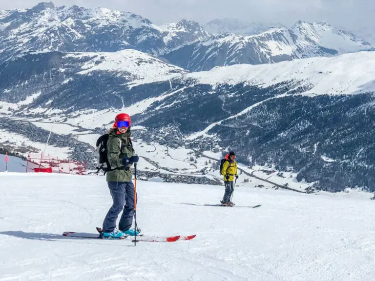 Op de piste in Livigno