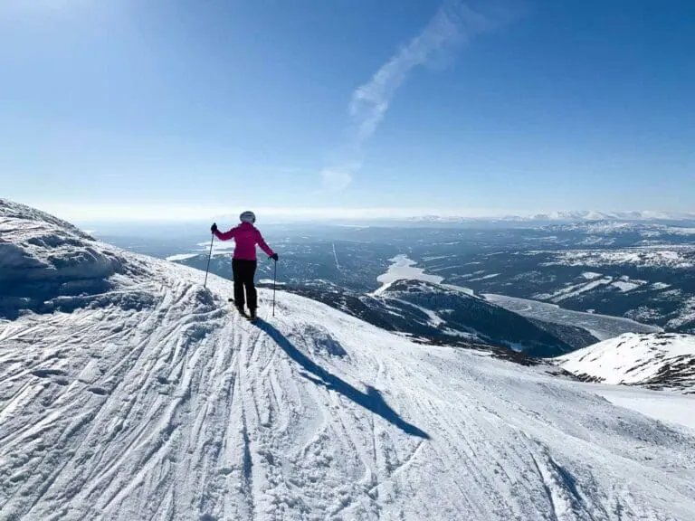 Wintersport Åre, uitzicht op het meer