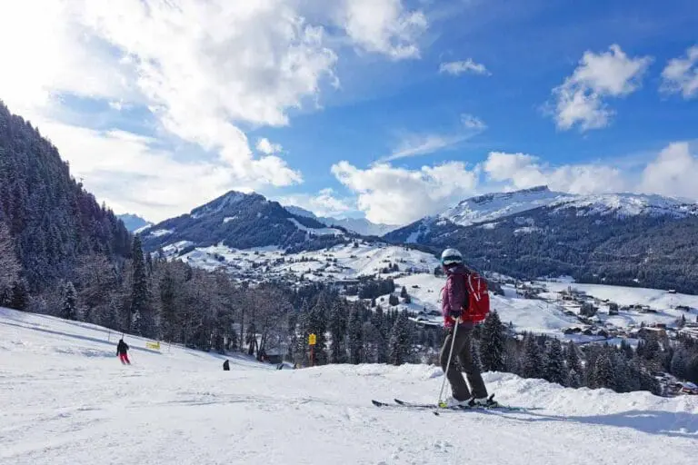 Uitzicht op de pistes van Oberstdorf Kleinwalsertal