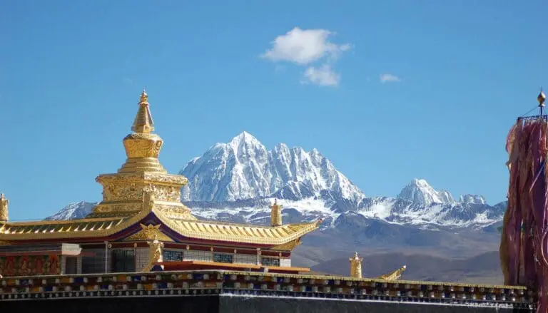 Sneeuw in de bergen van China