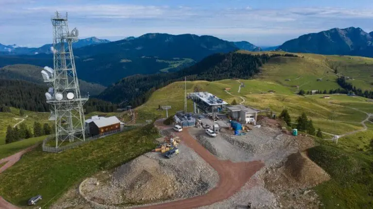 Bouwwerkzaamheden nieuwe lift Almenwelt Lofer