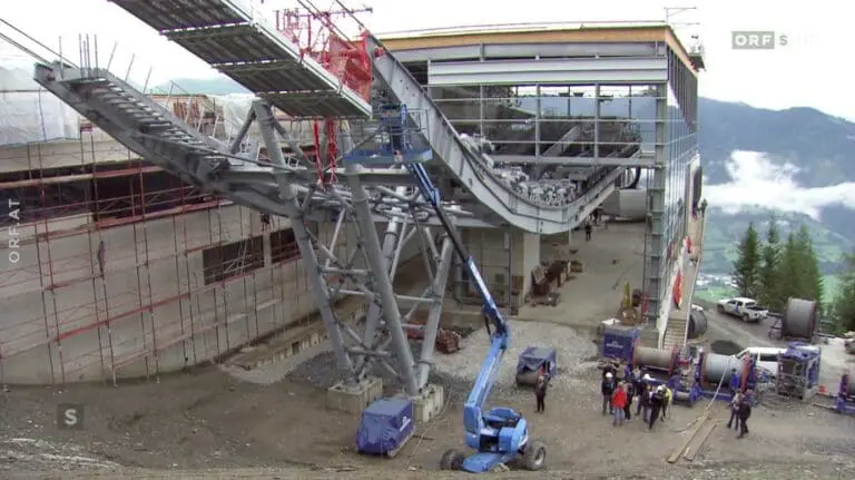 Bouwwerkzaamheden Maiskogel Kitzsteinhorn
