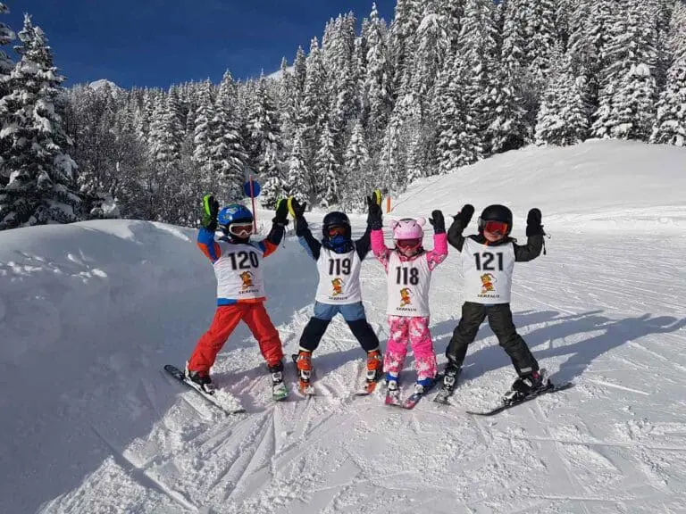 Skiles kinderen Serfaus