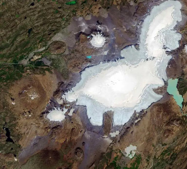 Okjökull gletsjer in IJsland