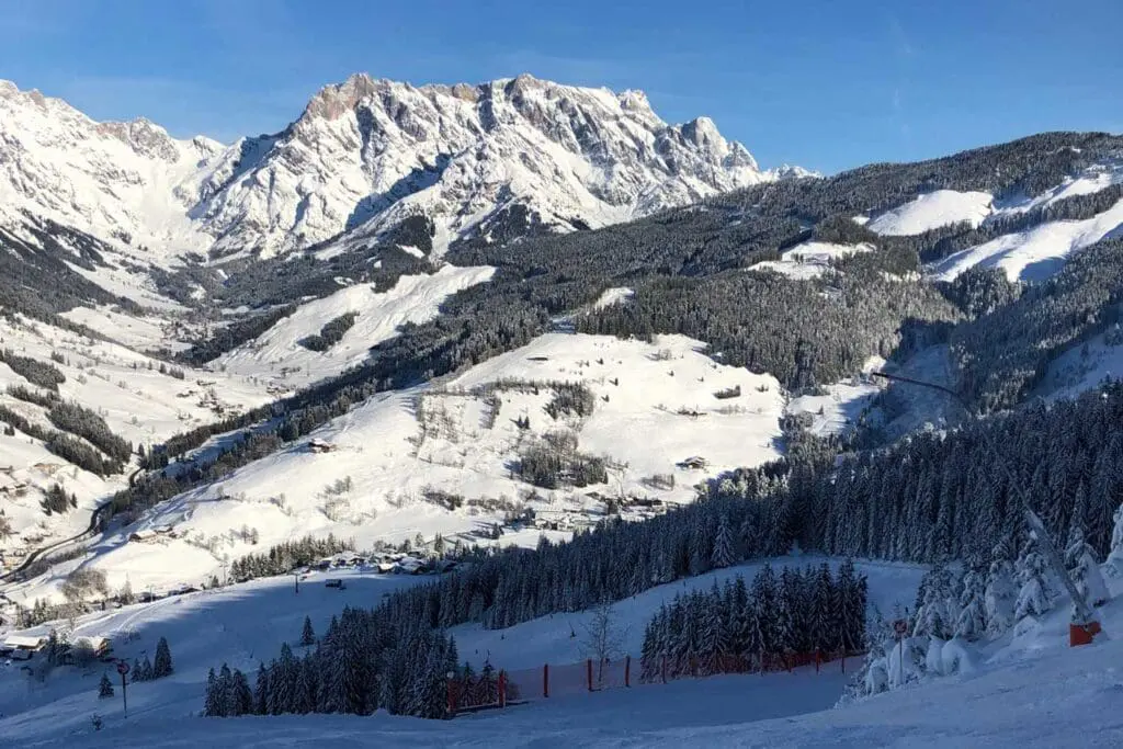 Uitzicht op berg Hochkönig