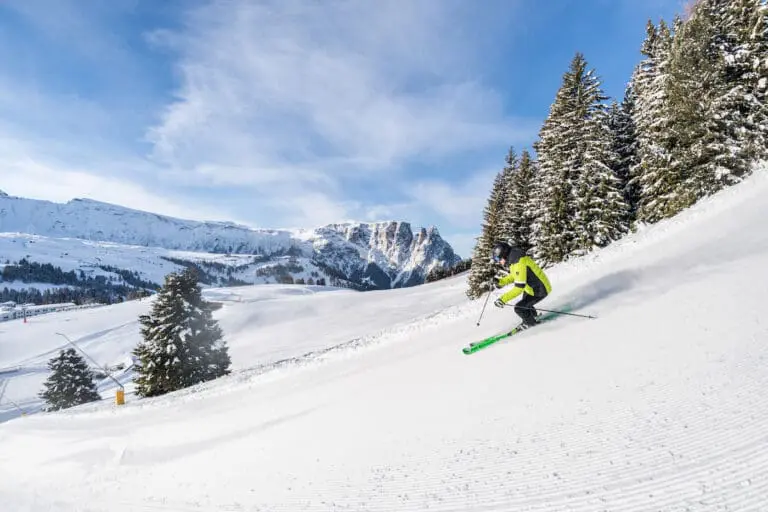 Skiër Seiser Alm