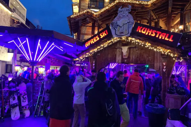 Apres ski bij de Kuhstall in Ischgl