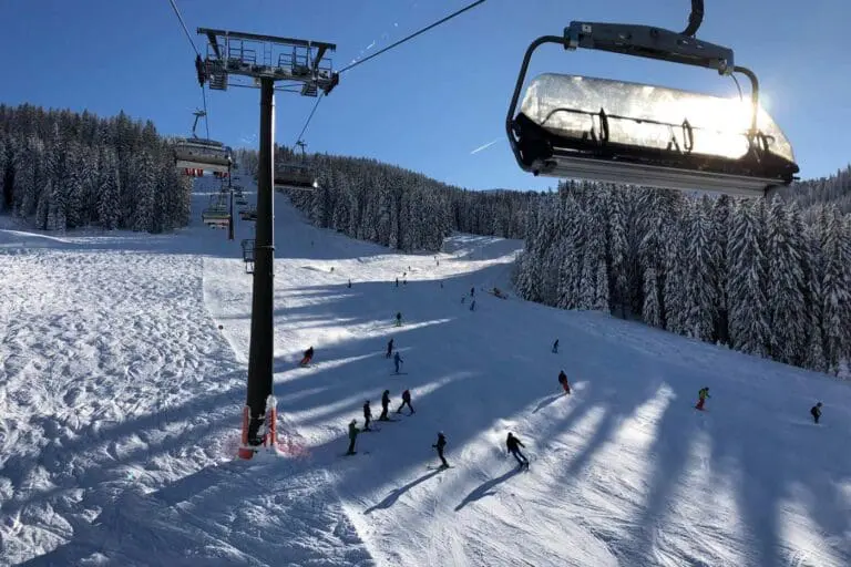 Piste en stoeltjeslift in Hochkönig
