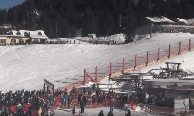 Rij skilift skigebied Hochkar