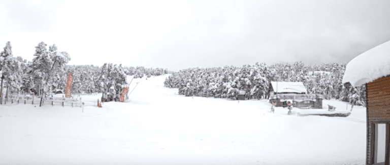 Sneeuwdump Pyreneeën