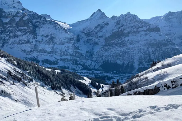 Verse sneeuw in Grindelwald