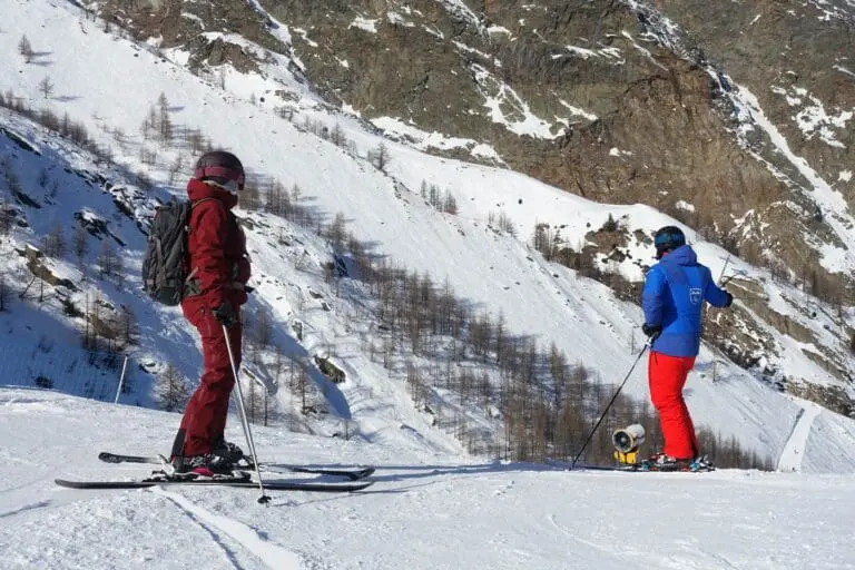 Op de piste in Saas Fee