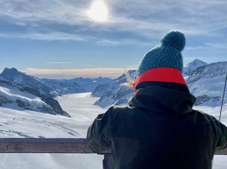 Uitzicht op de Jungfrau Joch
