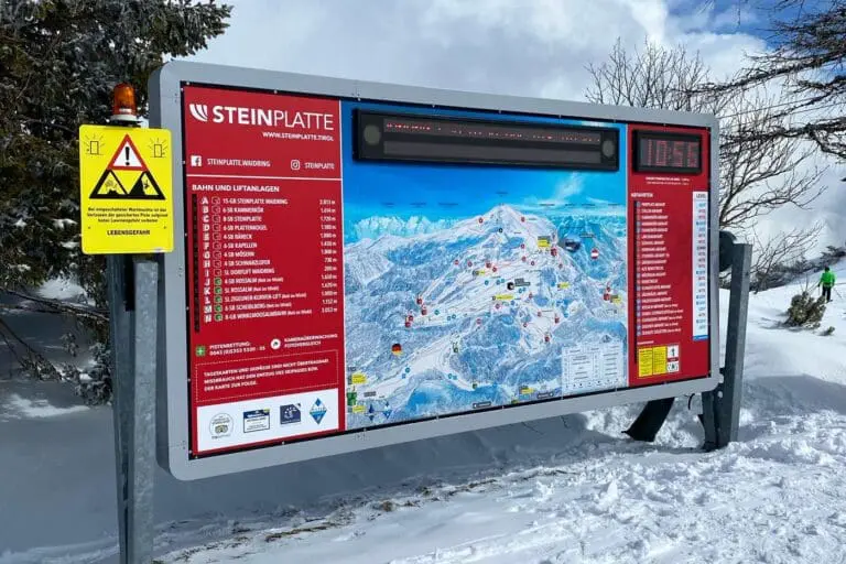 nieuwe kapellenbahn skigebied steinplatte