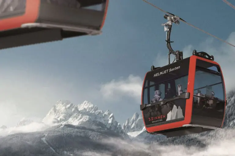 Helmjet Sexten gondel 3 Zinnen Dolomites
