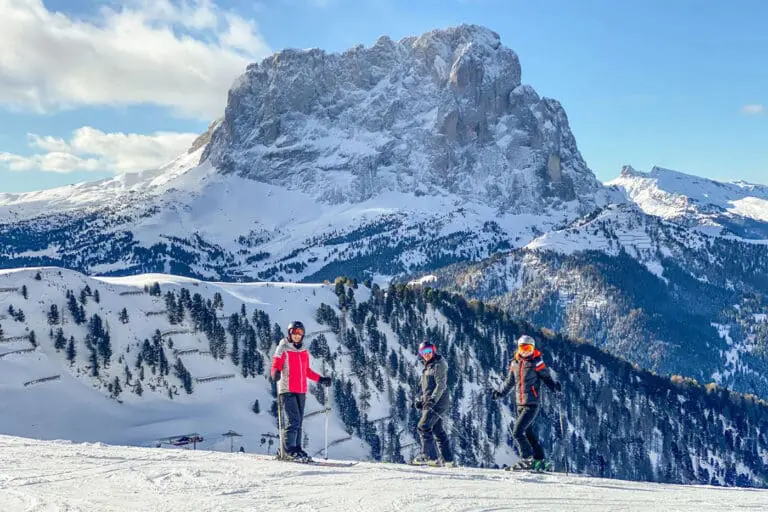 Met vader op wintersport