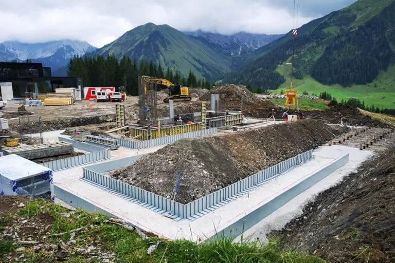 Bouwplaats nieuwe Thanellerbahn