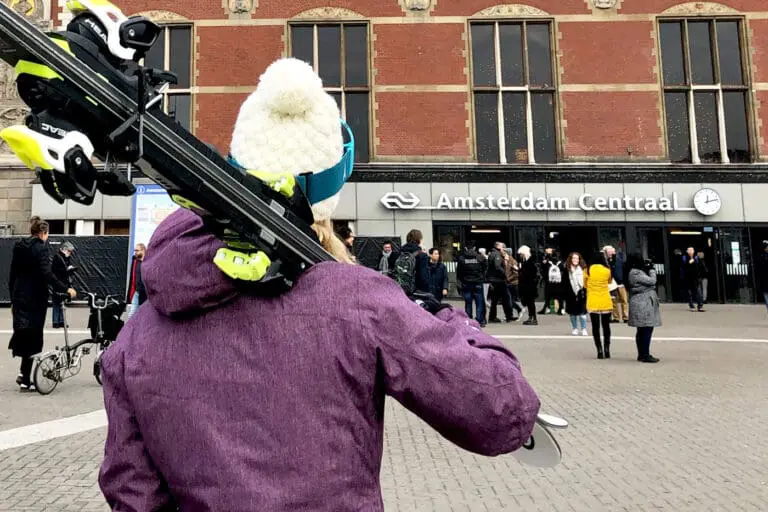 wintersport met de trein