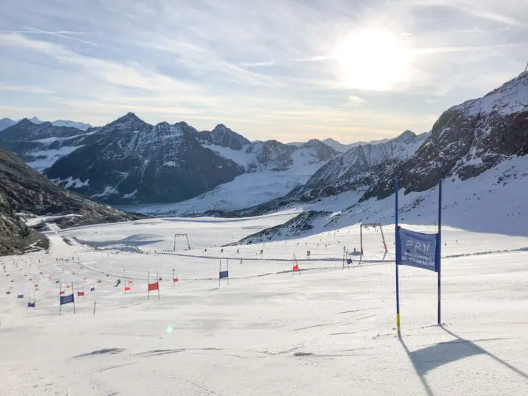 trainingspiste reuzenslalom Pitztal world cup