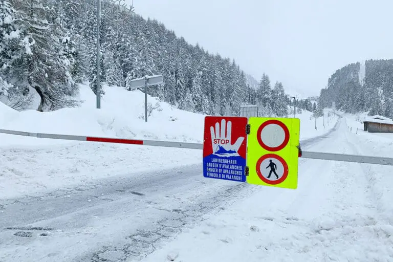 Afgesloten weg Gurgl