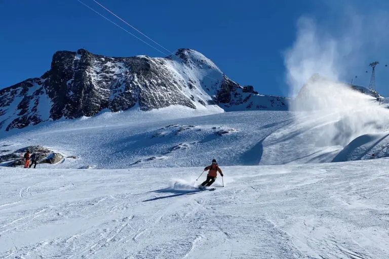 Marlous skiën op de Kitzsteinhorn in Kaprun