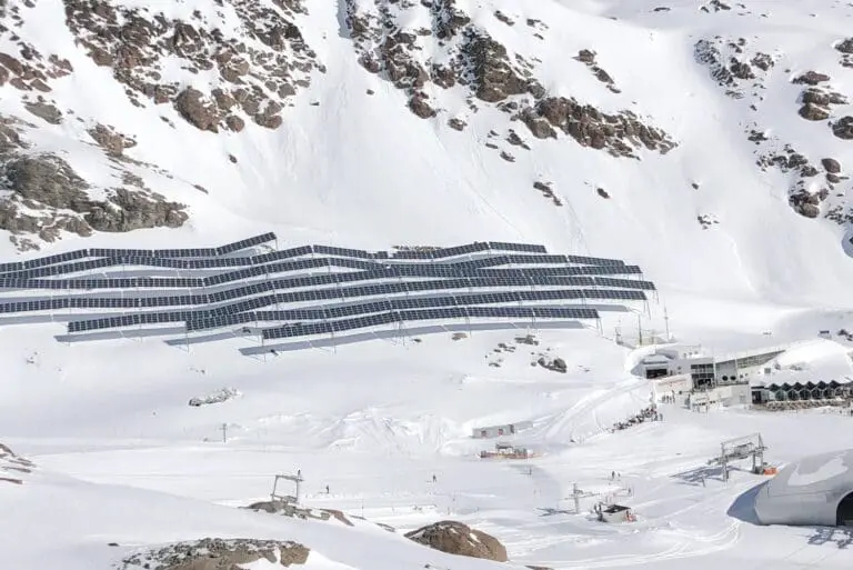 Zonnepanelen Pitztaler Gletscher