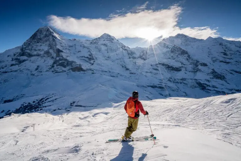 Skiën in Grindelwald in Zwitserland