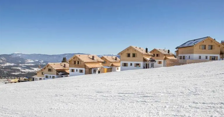 Chalets aan de piste in Oostenrijk