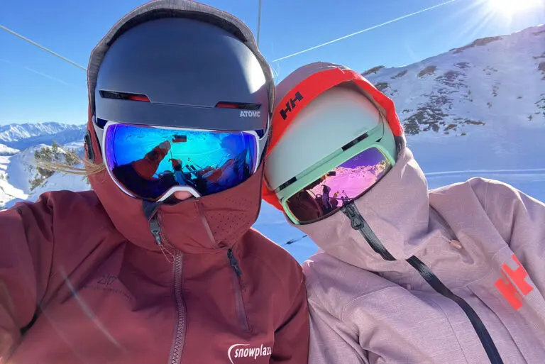 kleden op de kou in de stoeltjeslift