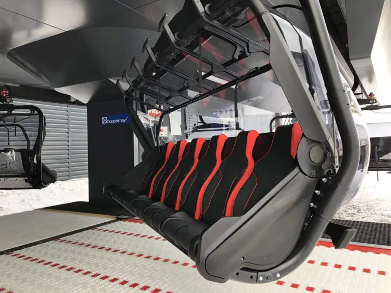 Stoelverwarming in skiliften