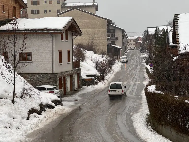 Regen in de Alpen in Frankrijk