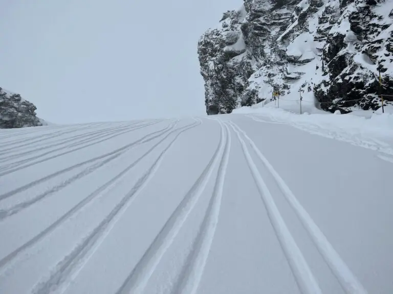 Je kunt je sporen achterlaten in de verse sneeuw op grote hoogte in Val Cenis