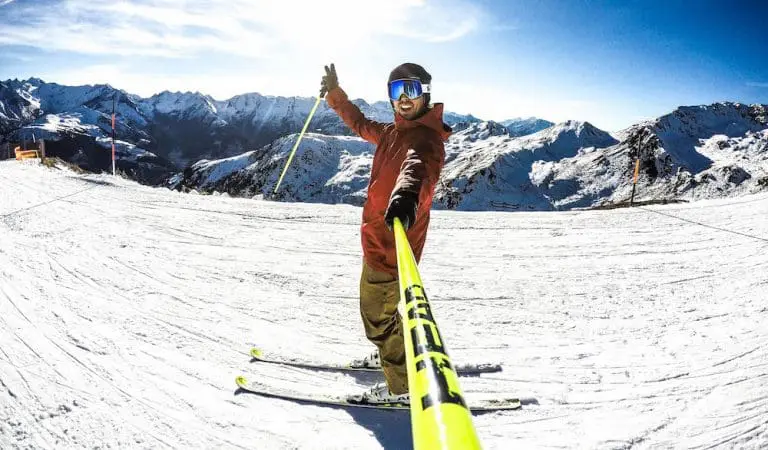 Skiën in de zon