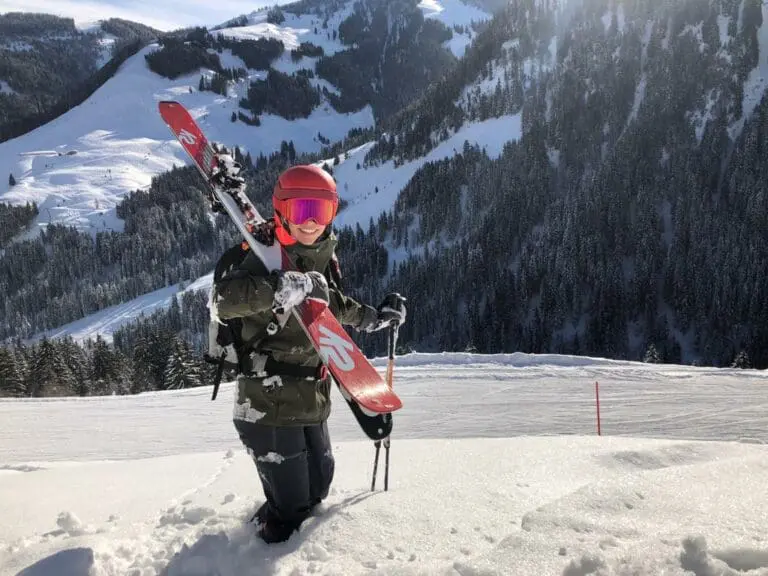 Met toerski's in de diepe sneeuw in Saalbach