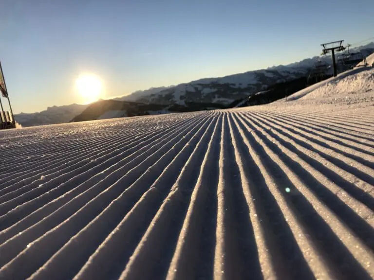 Strak geprepareerde piste