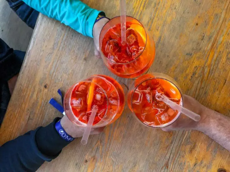 Drie glazen Aperol Spritz