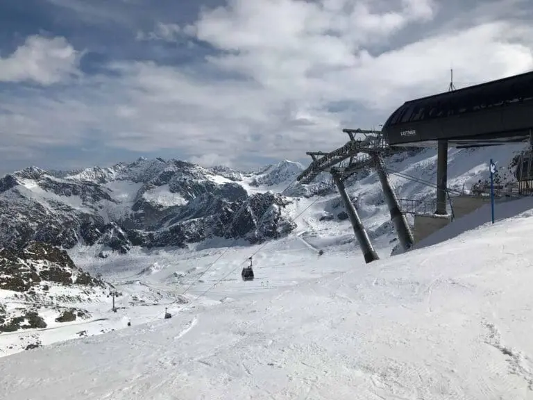 De Kaunertaler Gletscher in Tirol, Oostenrijk