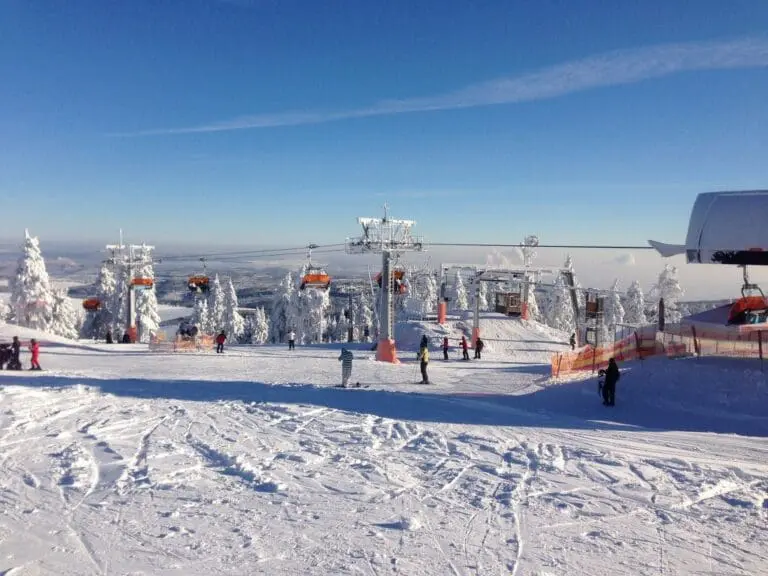 Skigebied SKIAREÁLU KLÍNOVEC: wintersport Tsjechië