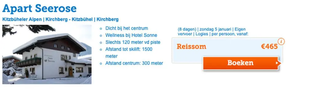 Kirchberg aanbieding