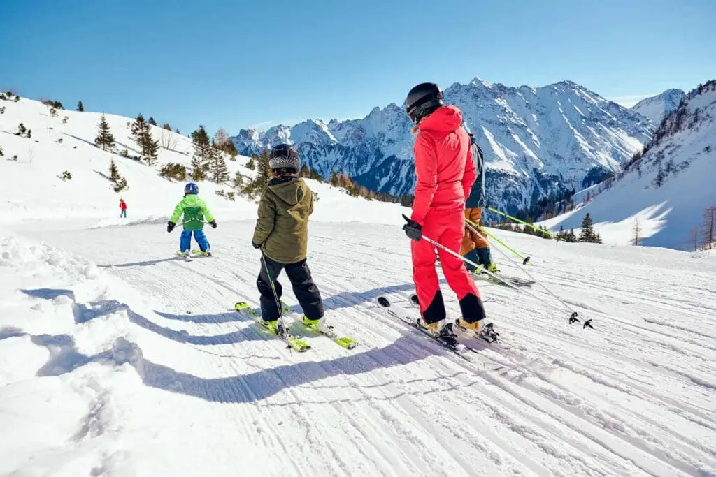 Families op de piste in het Brandnertal