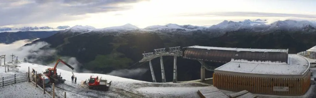 In Saalbach wordt hard gewerkt