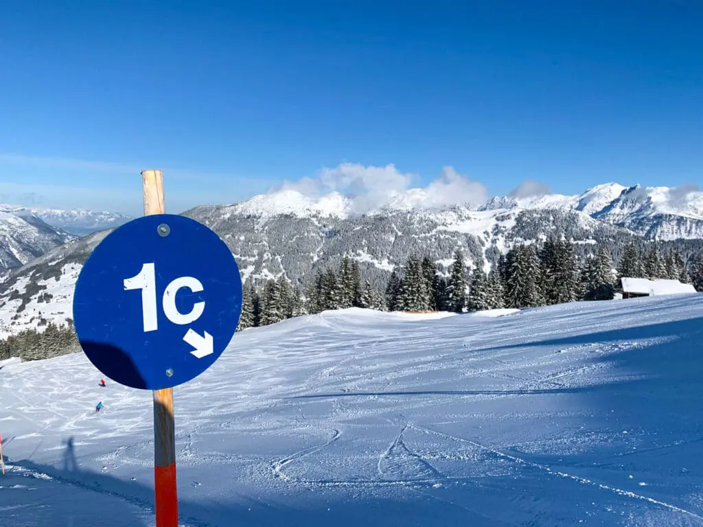 Blauwe piste Montafon