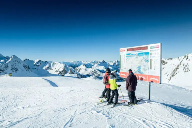 pistekaart uitzicht Obertauern